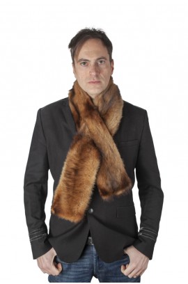 Polecat fur scarf - fur on both sides - Unisex